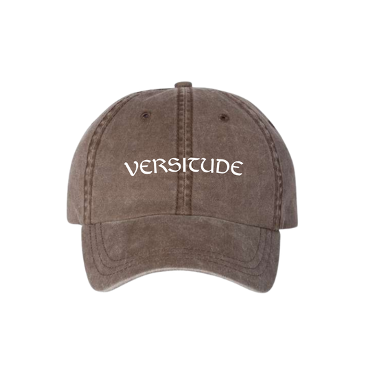 Romans 8:31 Brown Light-Wash Cap