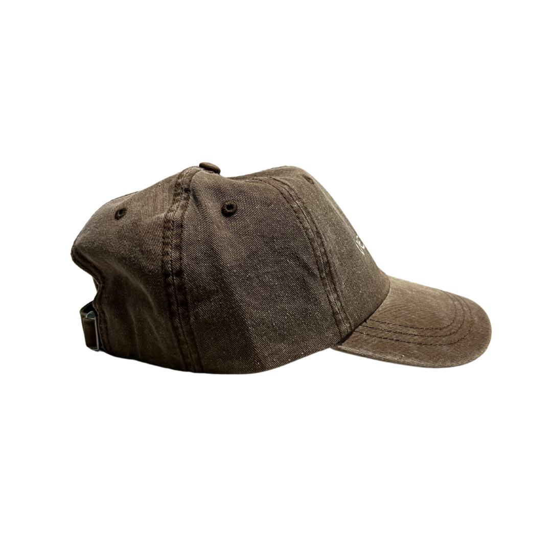 Romans 8:31 Brown Light-Wash Cap