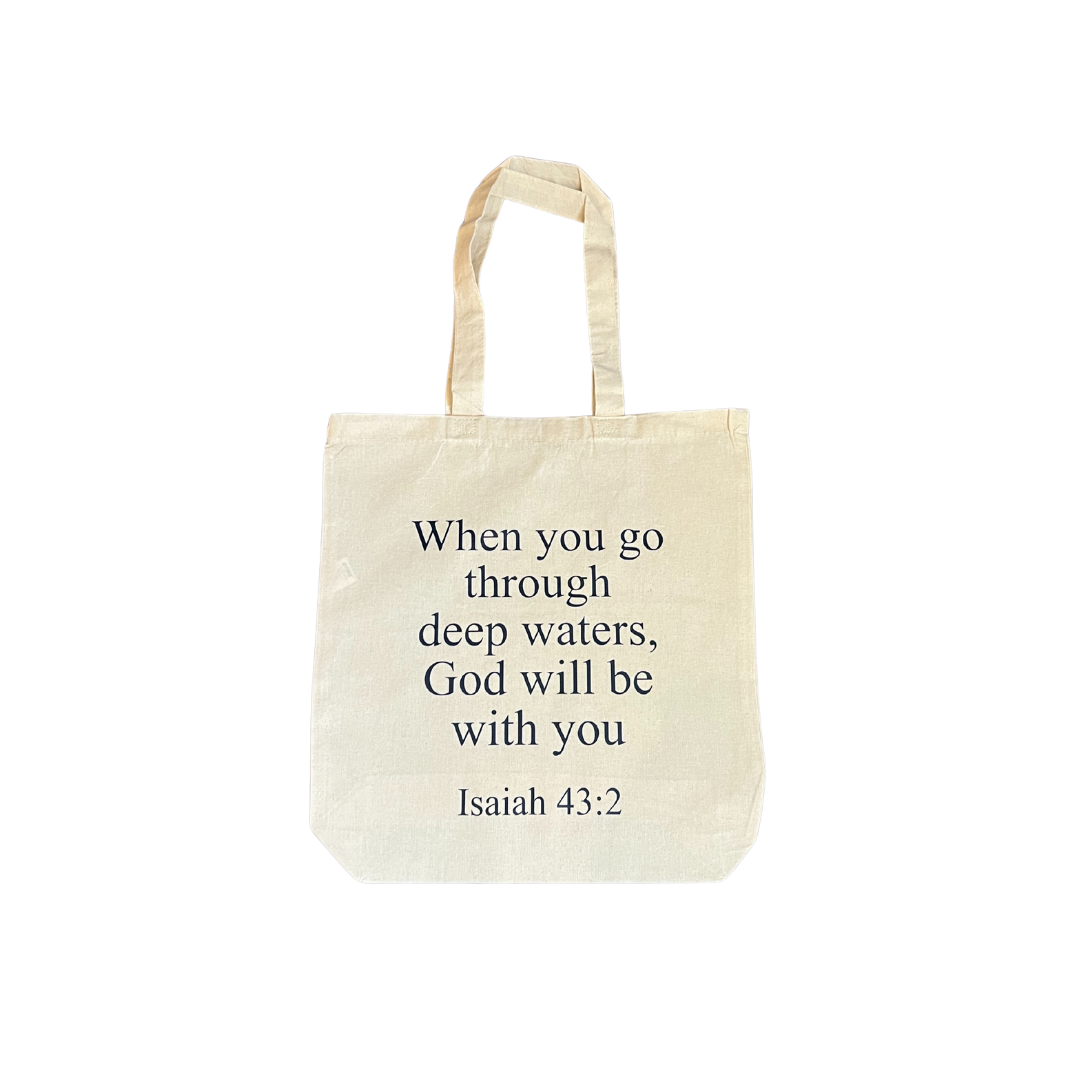 Sand Isaiah 43:2 Tote Bag