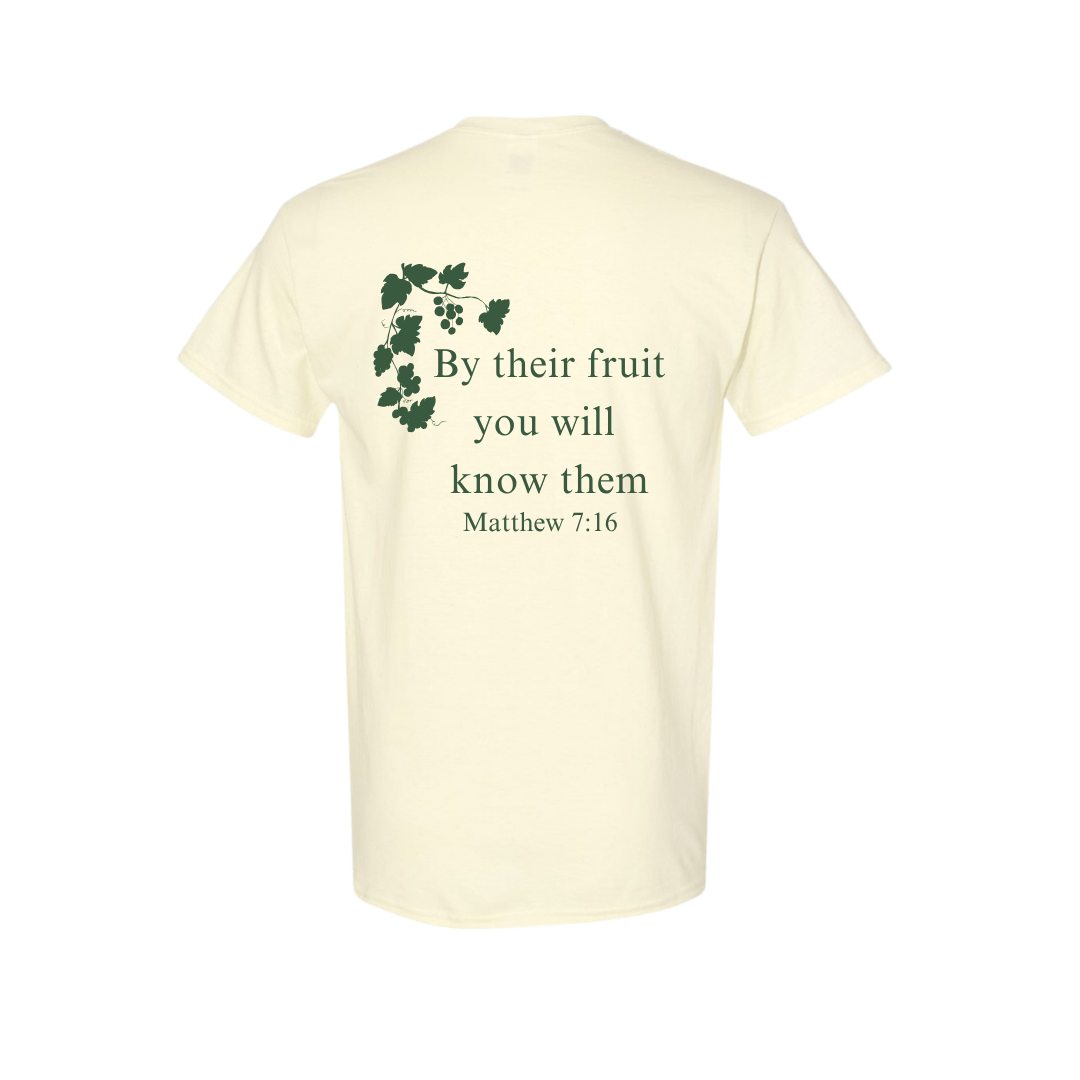 Cream Matthew 7:16 T-Shirt | WAGH x Versitude