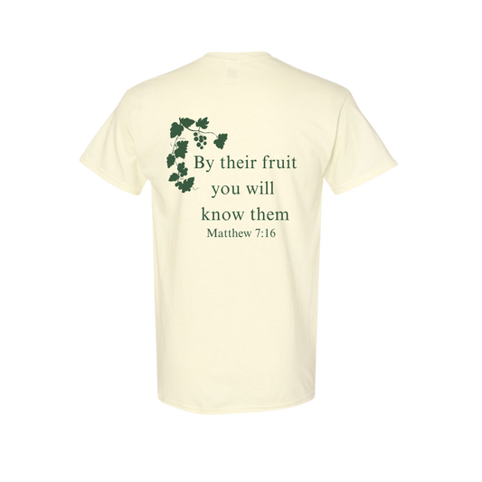 Cream Matthew 7:16 T-Shirt | WAGH x Versitude