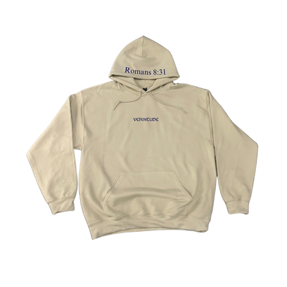 Romans 8:31 Sand Hoodie