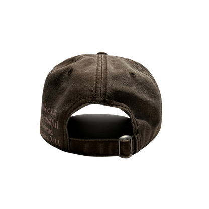 Ecclesiastes 3:11 Brown Light-Wash Cap